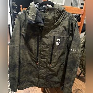 Montec Fawk W Snowboard Jacket Women Olive Green Tiedye